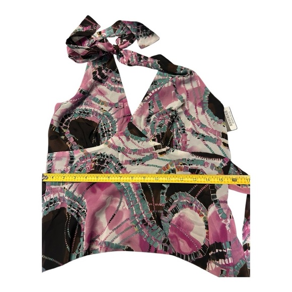JUSTFAB Pink and Black Halter Dress New size L (runs one size smaller, Size M) - Picture 9 of 11